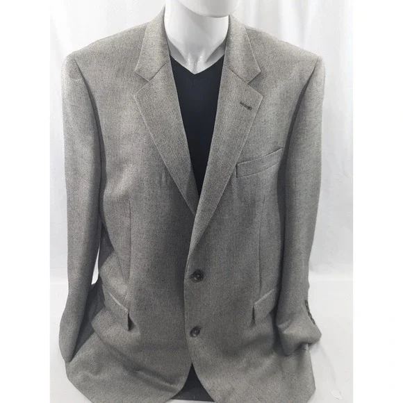 Jos. A. Bank Signature Blazer Sport Coat‎ Suit Jacket Silk LambsWool 44L 48" EUC - Picture 3 of 14